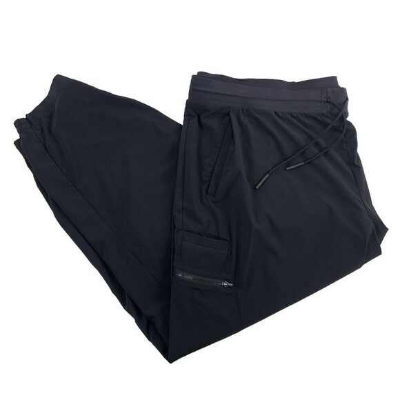 Athleta Go Far Travel Venture Pant Black PullOn Drawstring Jogger 566665 Plus 26 - Picture 3 of 16